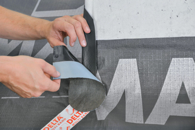 Лента Delta Flexx Band F100, 100мм х 10м, соединительная для уплотнения деталей и проходок