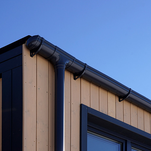 Труба водосточная ПВХ 3м, Графит Grand Line Standart D120/90