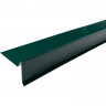 Планка торцевая 75х25х65х5мм 2м RAL 6005 зеленый, Технониколь