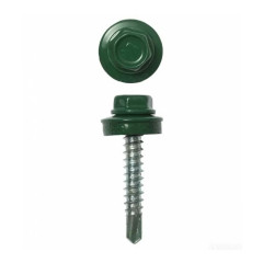 Саморез 4,8х29 кровельный сверло, RAL 6005, темно зеленый, 1 шт