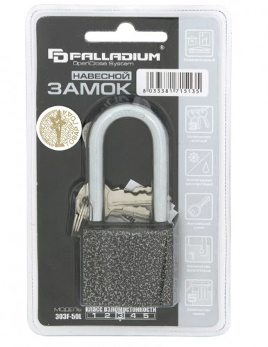 Замок навесной 303F-50L Palladium