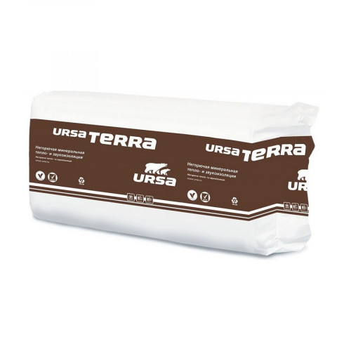 Утеплитель URSA Terra 37PN стены и крыши 50х610х1200мм, 10шт. 7,32м2 (0,366 м3)