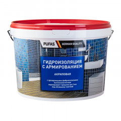Гидроизоляция акриловая с армированием Pufas, 14 кг