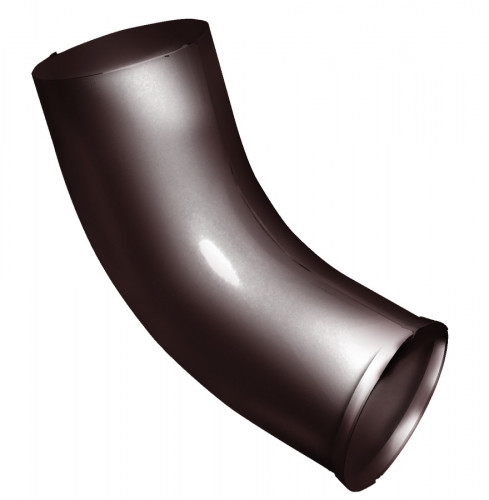 Колено стока, шоколад RAL 8017, металл Grand Line Optima