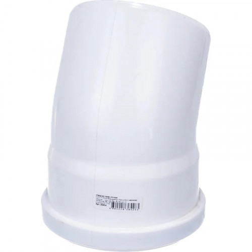 Отвод канализационный 110мм, 30 градусов бесшумный белый РТП 24554