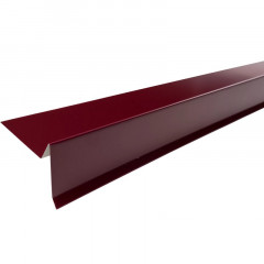 Планка торцевая 75х25х65х5мм 2м RAL 3005 красный, Технониколь
