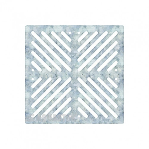 Решетка ливневая для дождеприемника 300x300 (282х282) оцинкованная штампованная AQUASTOK 32832