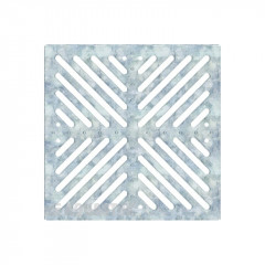 Решетка ливневая для дождеприемника 300x300 (282х282) оцинкованная штампованная AQUASTOK 32832