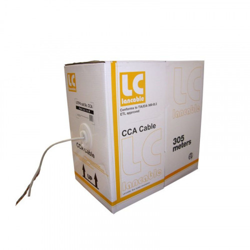 Кабель UTP (витая пара) 4х2х0.52 5e, омедненный, внутренний 305 п.м.