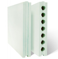 Пазогребневая плита (ПГПВ) Гипсополимер 100*500*667мм полнотелая гидрофобная