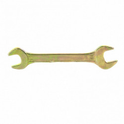 Ключ гаечный рожковый 17х19мм, желтый цинк Сибртех 14310