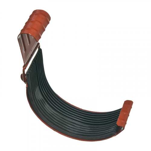 Соединение желоба 125мм металлическое коричневое