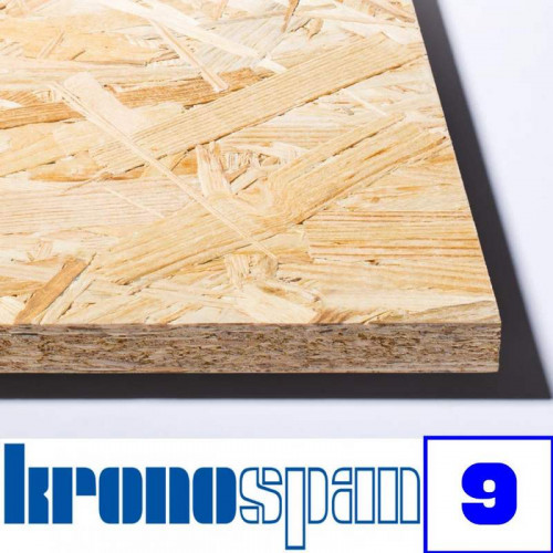 Плита ОСБ 9мм 2500х1250 OSB-3 Kronobuild (Кроношпан)