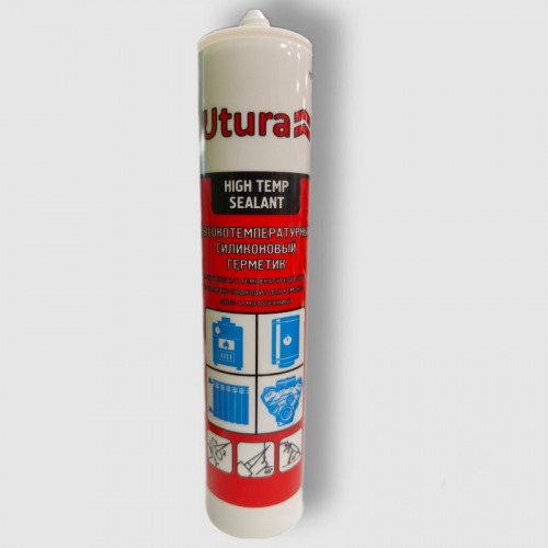 Герметик силиконовый Высокотемпературный красный Utura 280 мл
