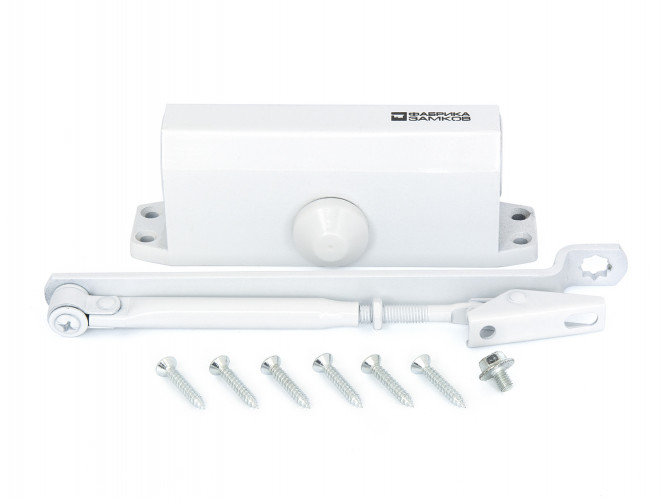 Доводчик 40-60 белый Фабрика Замков