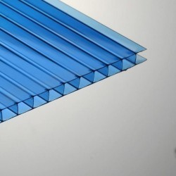 Поликарбонат 2100х6000х10мм (синий) Соталюкс 1кг/м2 пленка с 1 стороны