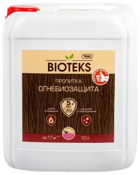 Пропитка Огнебиозащита 2 группа, с розовым индикатором, Bioteks 10л