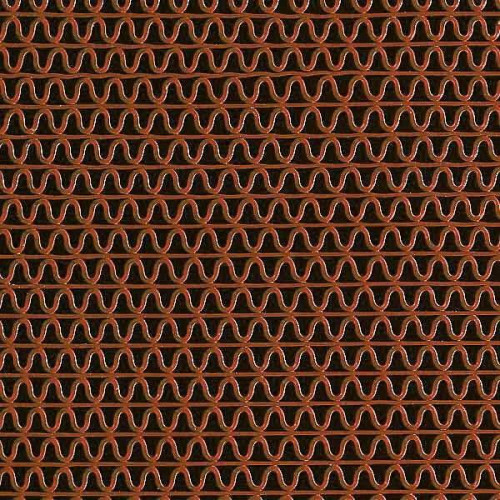 Грязезащитное покрытие ПВХ ЗигЗаг (zig-zag) 0.9х15м 5.5мм, коричневый