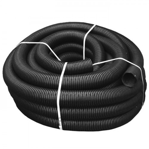 Труба гофрированная дренажная SN4 d=110мм без фильтра, с перфорацией (50 п.м.)