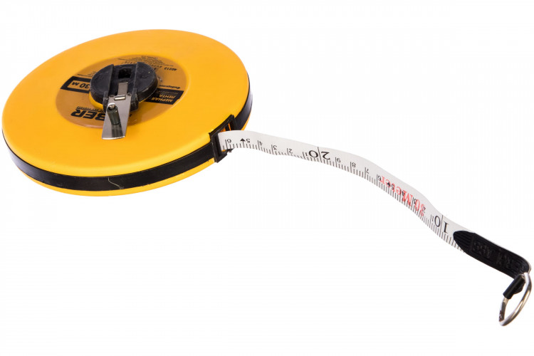 Мерная лента фиберглассовая 30м Бибер 40213