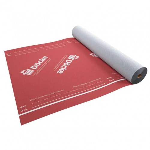 Мембрана супердифузионная Docke AT 130 EL 3-слойная универсальная с клеевой полосой 70м2