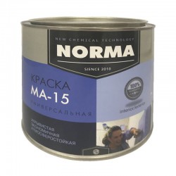 Краска МА-15 ГОСТ масляная для дерева и металла, Белая Norma Novocolor 2кг