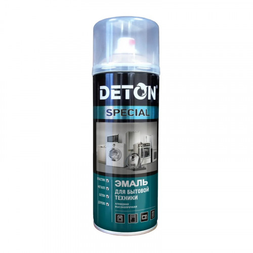 Эмаль аэрозольная для бытовой техники, белая 520мл DETON SPECIAL DTN-A07299