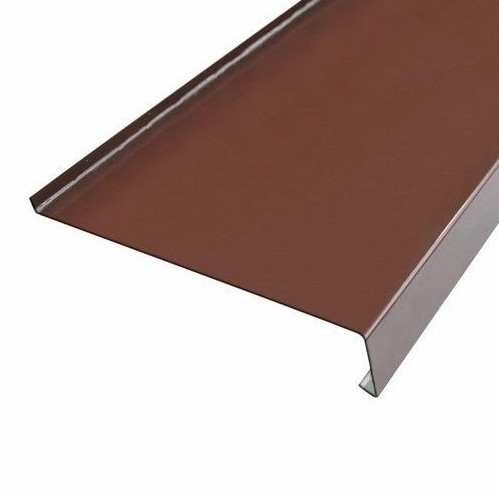 Отлив оконный оцинкованный коричневый 145х2000мм