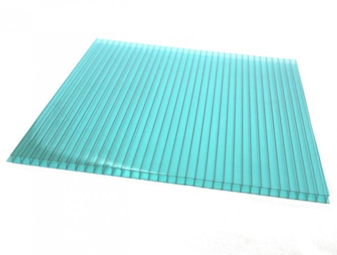 Сотовый поликарбонат 4мм Бирюза 2,1х6м Соталюкс 0,48кг/м2
