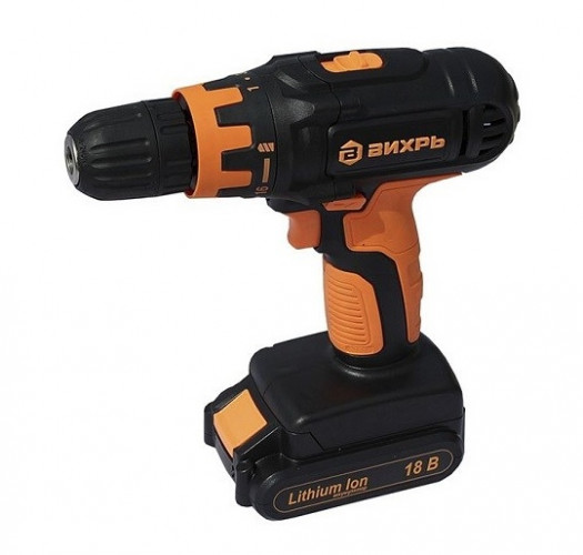 Дрель-шуруповерт аккумуляторная ДА-18Л-2К Вихрь