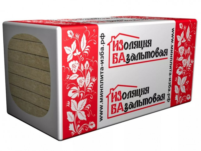 Теплоизоляция Стандарт 50кг/м3 (50*600*1000) 8шт. 4,8м2  (0,24м3) ИЗБА