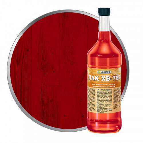 Лак для дерева ХВ-784 Красное дерево, 0,5л Лакра