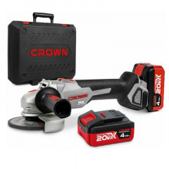 Углошлифовальная машина УШМ аккумуляторная 125мм, 20В, 8000 об/мин Crown CT23001-125HX-4 BMC