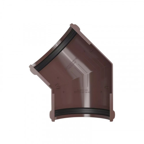 Угол желоба ПВХ 135гр. Коричневый Технониколь 374741