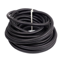 Труба гофрированная ПНД 25мм с протяжкой черная электротехническая, 50м