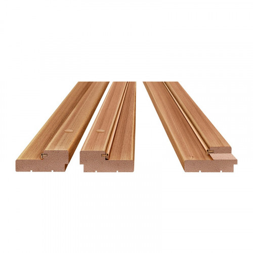 Комплект дверной коробки из экошпона без порога с уплотнителем 28х70мм дуб золотистый Олови