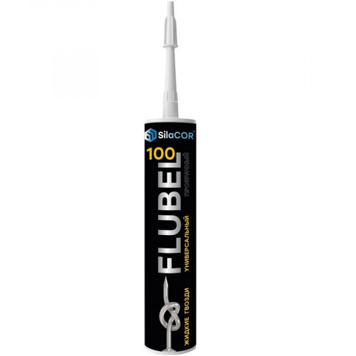 Жидкие гвозди SilaCor Flubel 100 прозрачные, клей универсальный 350гр