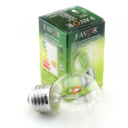 Лампа накаливания ДШ 60Вт Е27 230В Favor