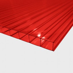 Поликарбонат 2100х6000х10мм (красный) Соталюкс 1кг/м2