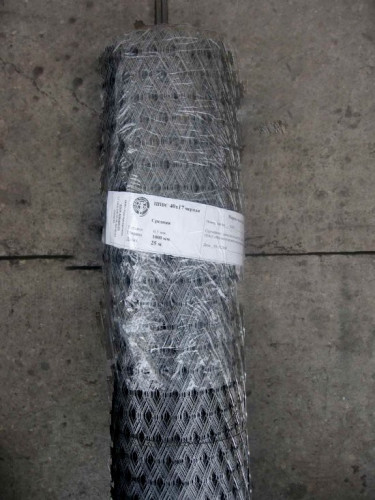 Сетка ЦПВС-40 черная средняя (1х25)м