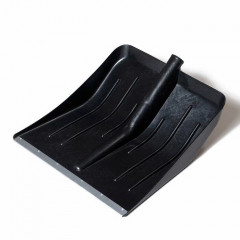 Лопата снеговая пластмассовая 430*435 без черенка d=32 (с планкой) Praktische