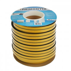 Уплотнитель самоклеящийся черный Remontix D40 14х12мм, 40м