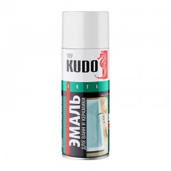 Эмаль аэрозольная для ванн белая, 0,52л KUDO KU-1301