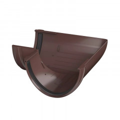 Угол желоба ПВХ 90гр. Коричневый Технониколь 359460