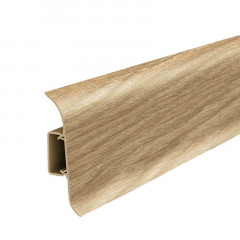 Плинтус Ideal Классик 55, 272 Сосна золотистая, 2,2м с кабель-каналом