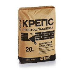 Шпаклевка финишная Простошпаклевка белая Крепс, 20кг