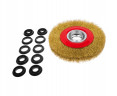 Щетка-крацовка дисковая 175мм, переходные кольца 32/25/22/19/15/12 мм, для УШМ РемоКолор 45-2-617