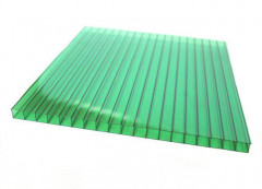 Сотовый поликарбонат 4мм Зеленый 2,1х6м Соталюкс 0,48кг/м2