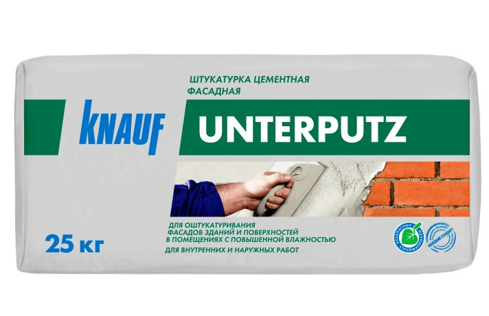 Штукатурка цементная фасадная Knauf Unterputz 25 кг