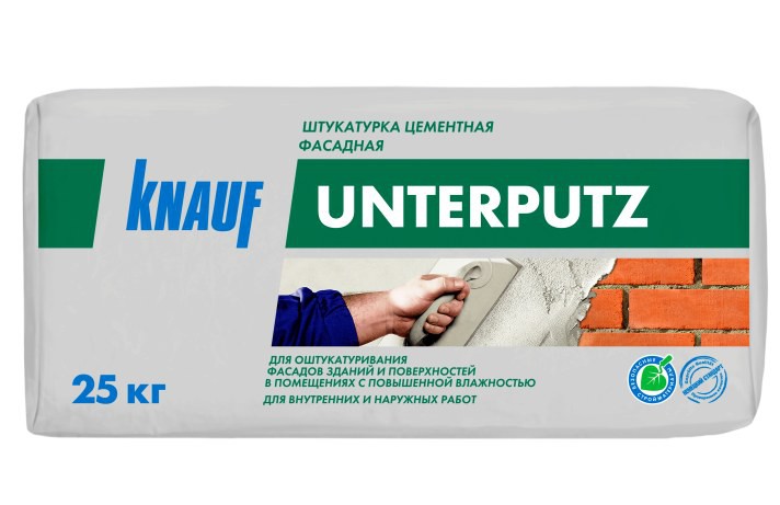 Штукатурка цементная фасадная KNAUF Unterputz (Унтерпутц) 25 кг